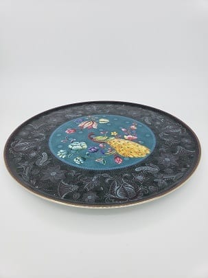 Bloom Peacock - Cake Plate-1