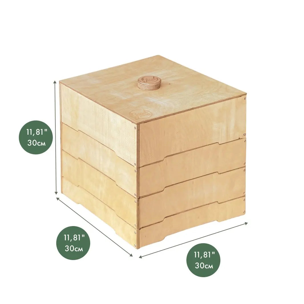 Wooden storage and sorting box for LEGO-1