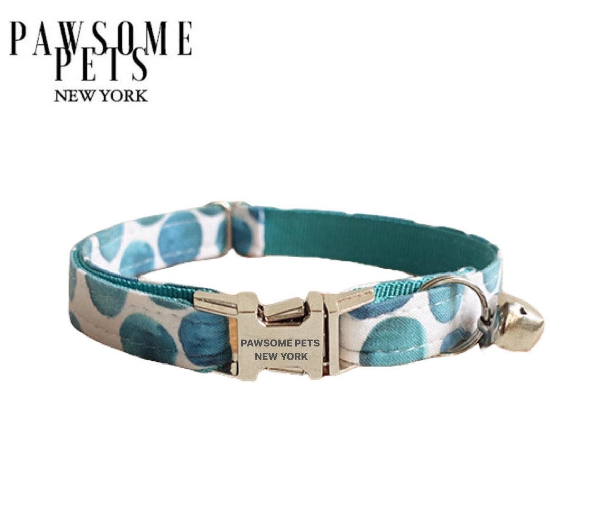 SMALL SIZE DOG & CAT COLLAR - MOON BLUE-0