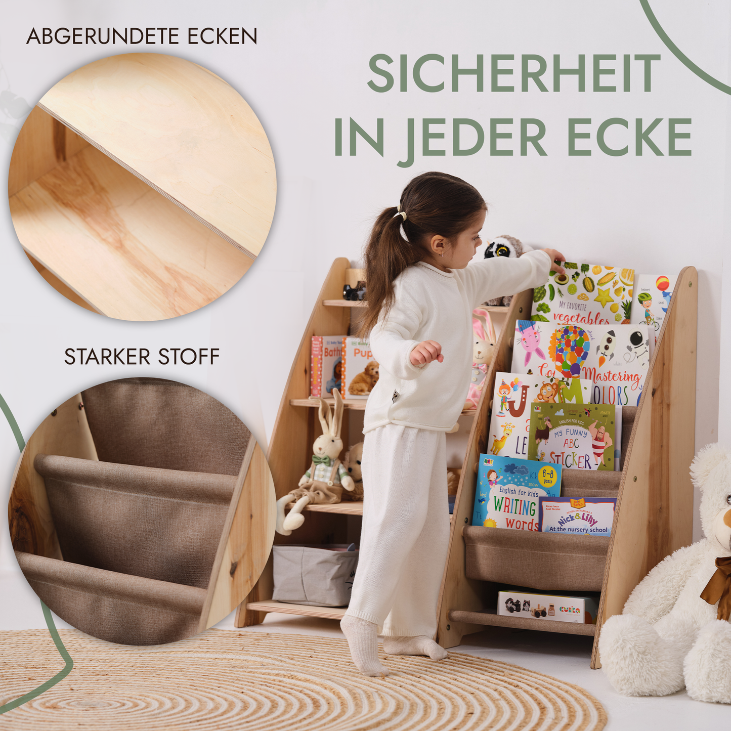 2-in-1 Montessori shelf for toddlers -2