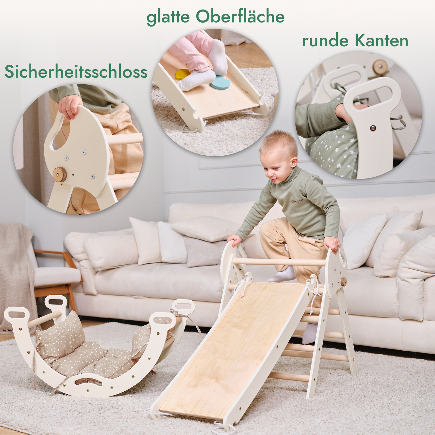 4 in 1 Climbing triangle for babies:-2
