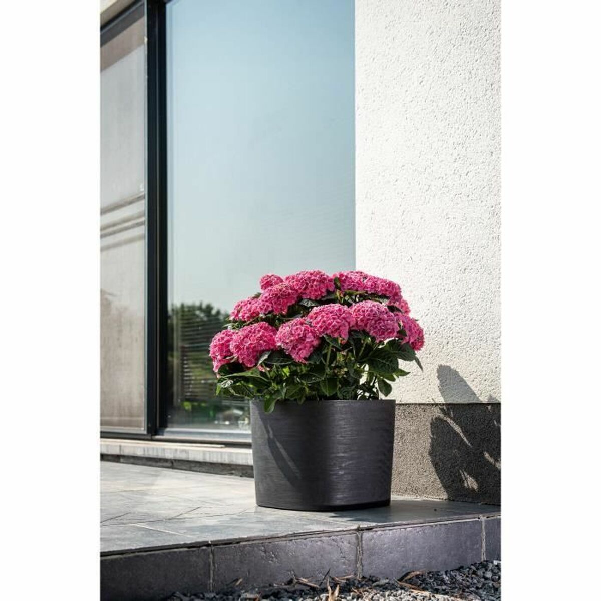 Self-watering flowerpot Black 40 x 40 cm-1
