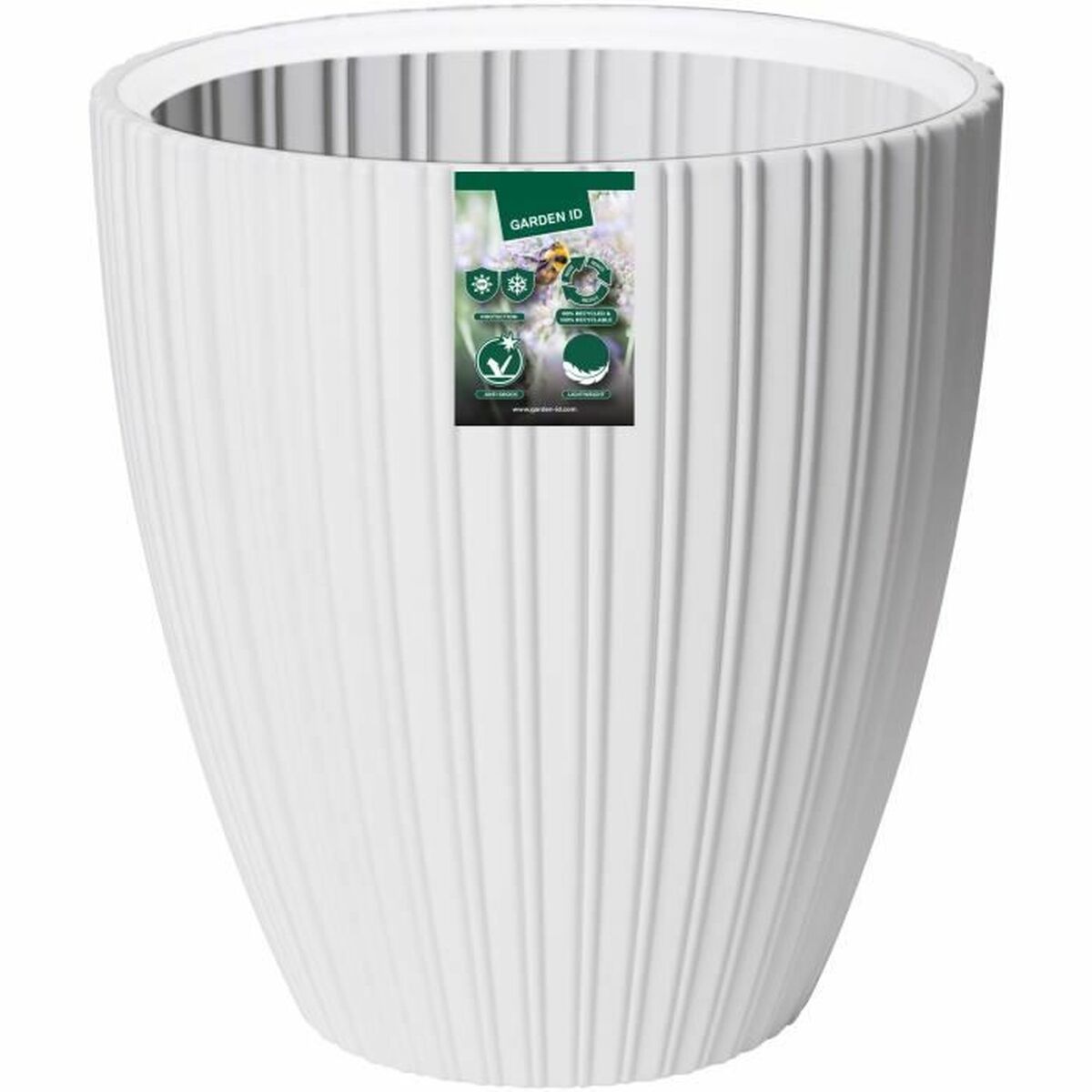 Plant pot Fancy White 40 x 42 cm-3