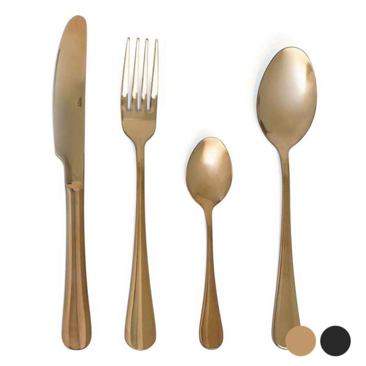 Cutlery set Quid Celebrant Metal 24 Pieces-0