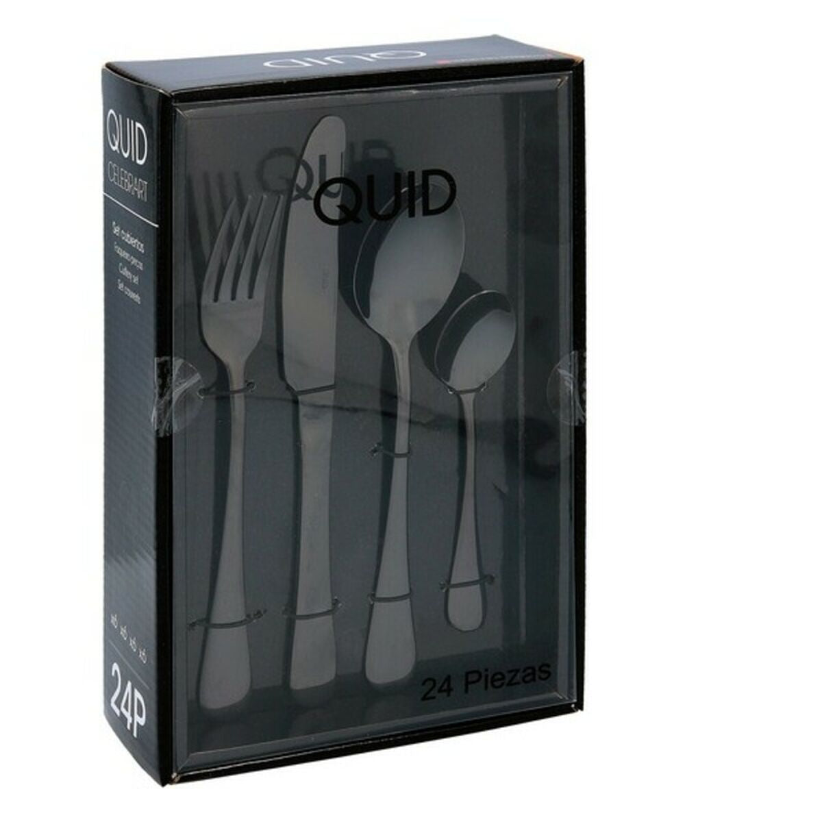 Cutlery set Quid Celebrant Metal 24 Pieces-3
