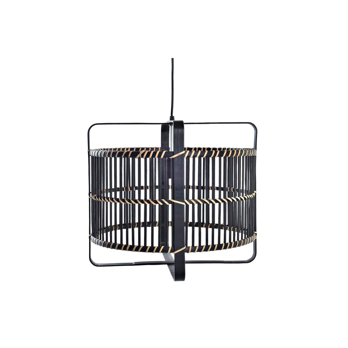 Ceiling Light DKD Home Decor Black Bamboo 50 W 40 x 40 x 35 cm-0