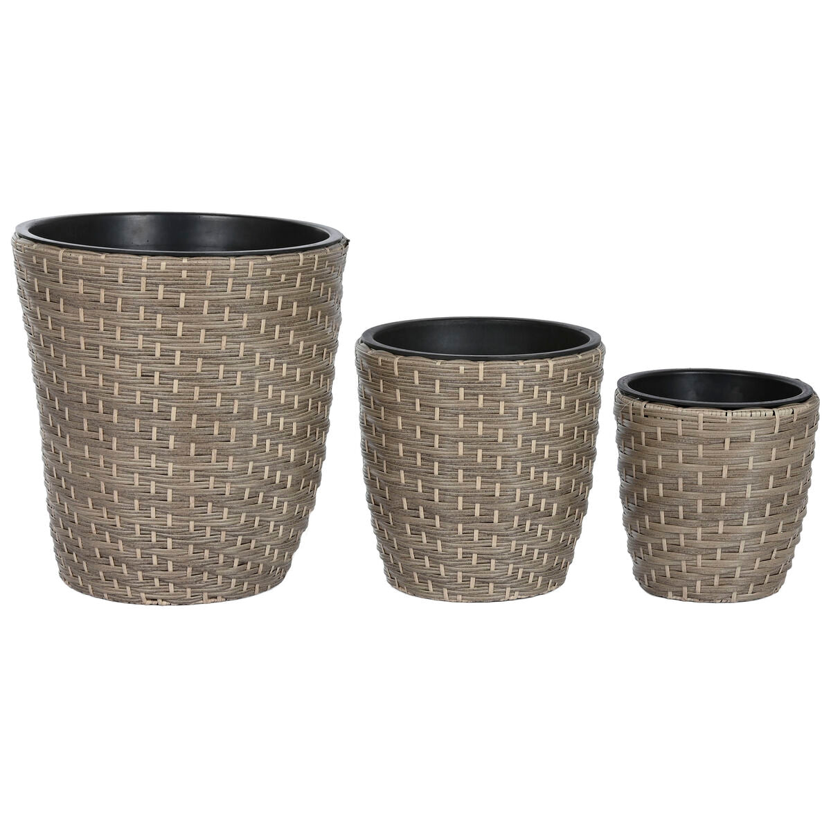 Set of Planters ESPRIT Rattan 40 x 40 x 45 cm-0