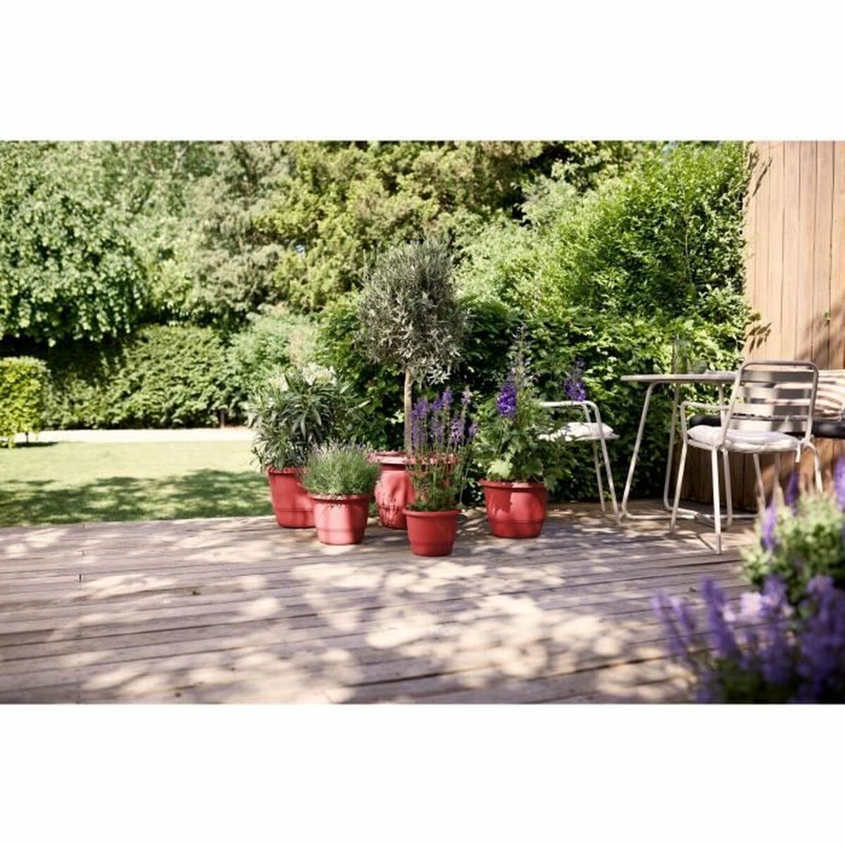 Plant pot Elho rouge 25 x 24,5 x 18 cm-1