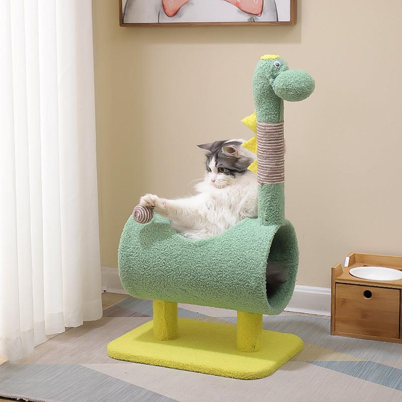 Alpaca Play pole With Built-In Litter Box-2