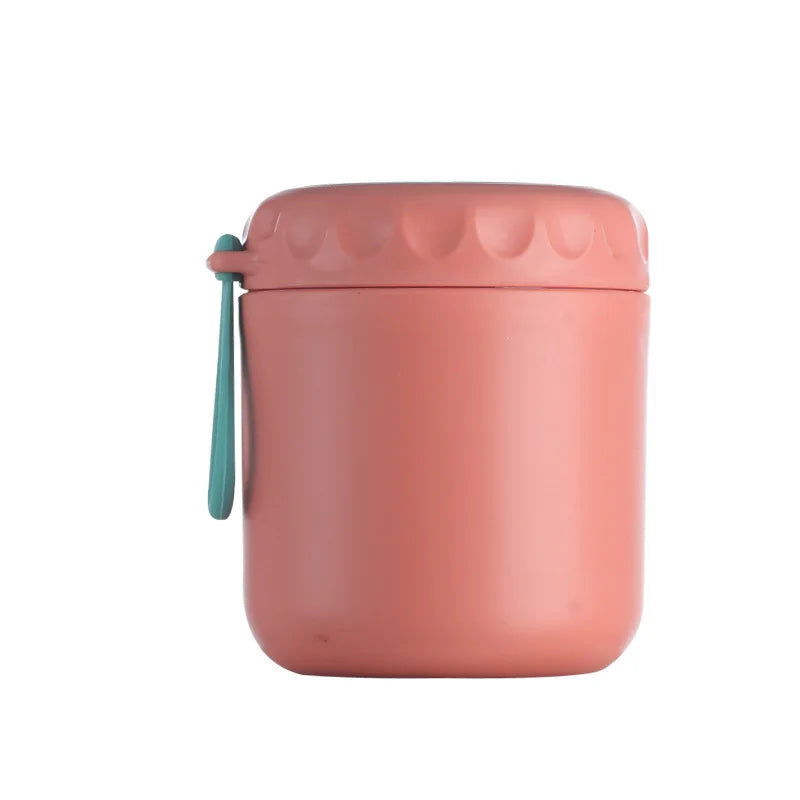 Insulated Food Thermal Jar Stainless Steel Vacuum Soup Cup Pink-0