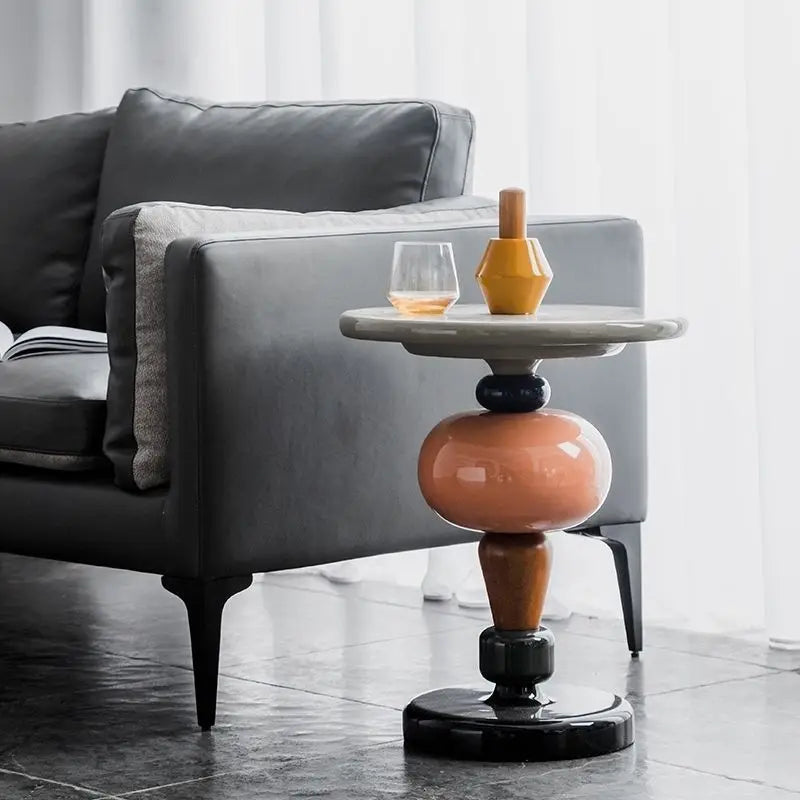 Nordic Creative Side Table - Versatile 45x69cm Wall-Mounted Design-4