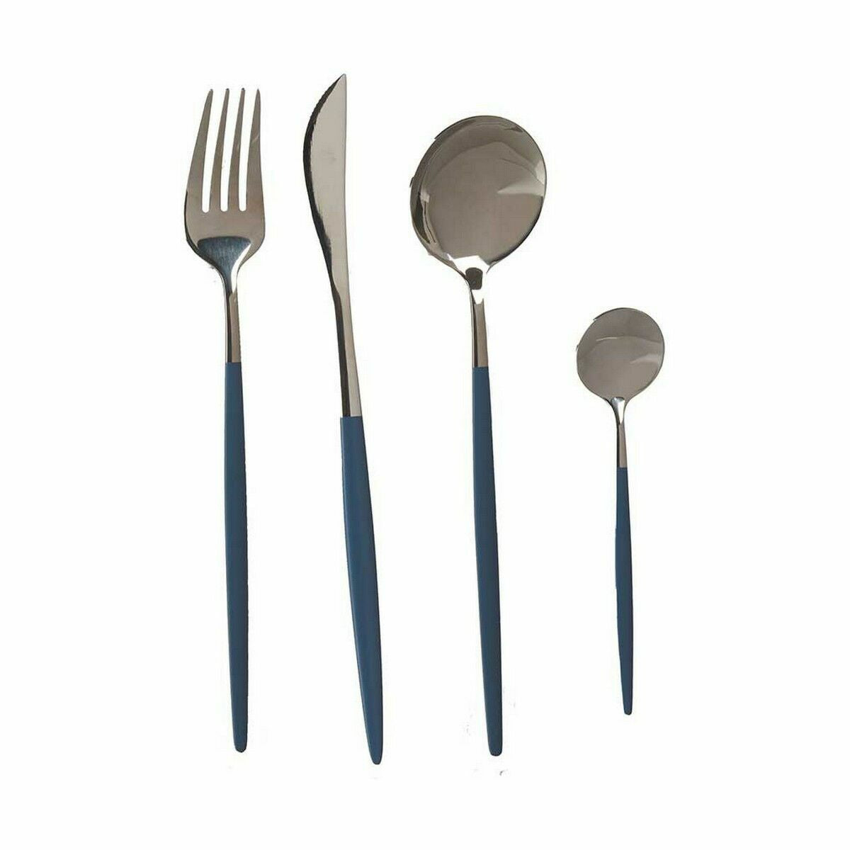 Cutlery Set Kinvara BST-CT022 Grey Silver Stainless steel (12 Units)-1