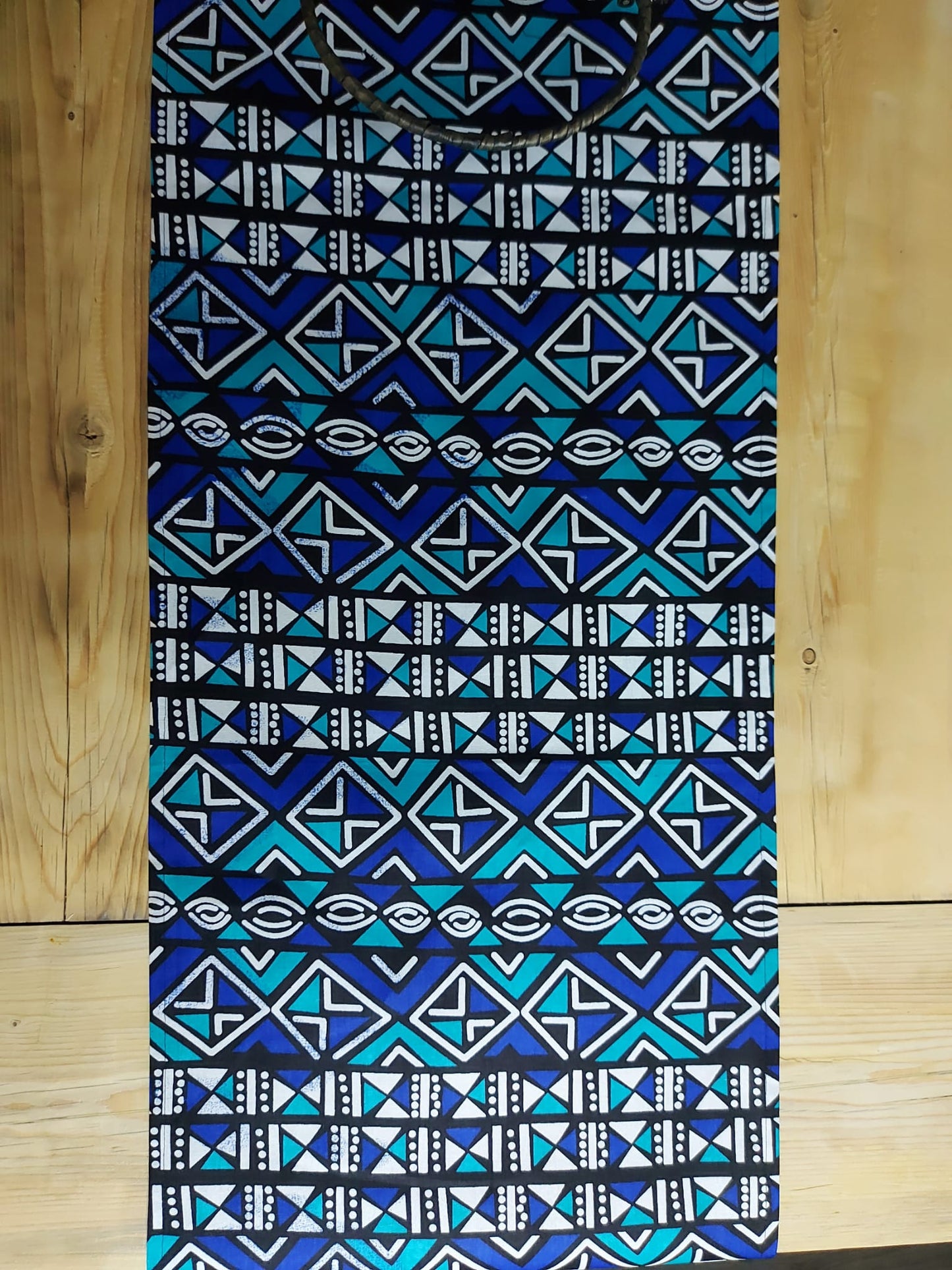 Handmade Table Runner 160x35cm | 180x35 | 200x35cm | African Print "Mudcloth" Bogolan Inspired Print Made from 100% African Print Fabric-2
