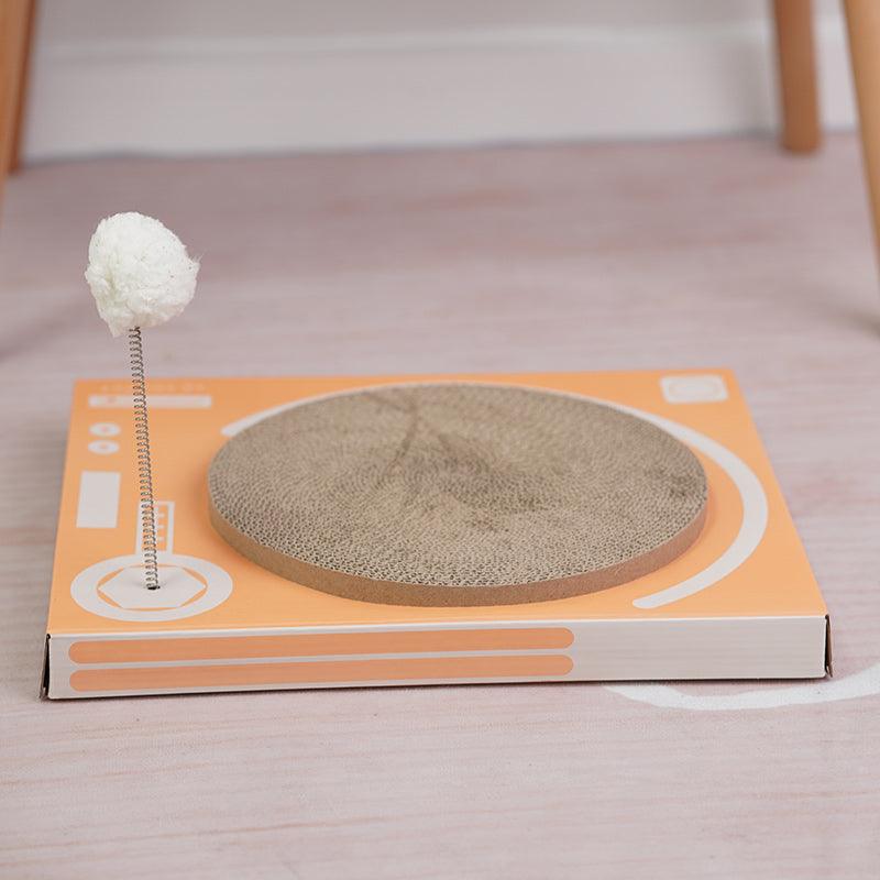 Radio Cat Scratcher With Integrated Cat Litter-2