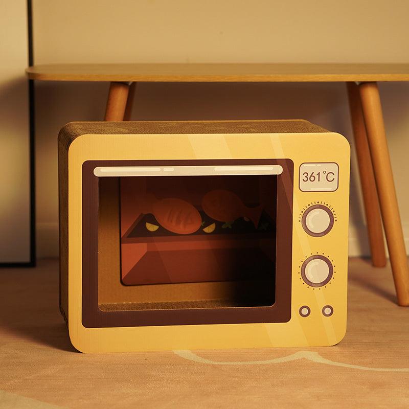 Radio Cat Scratcher With Integrated Cat Litter-3