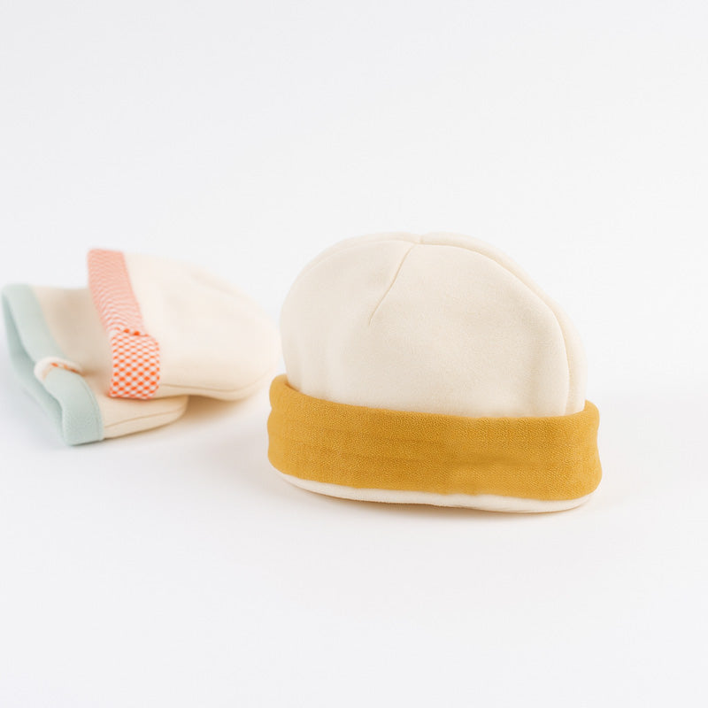 bonnet naissance coton papate vert