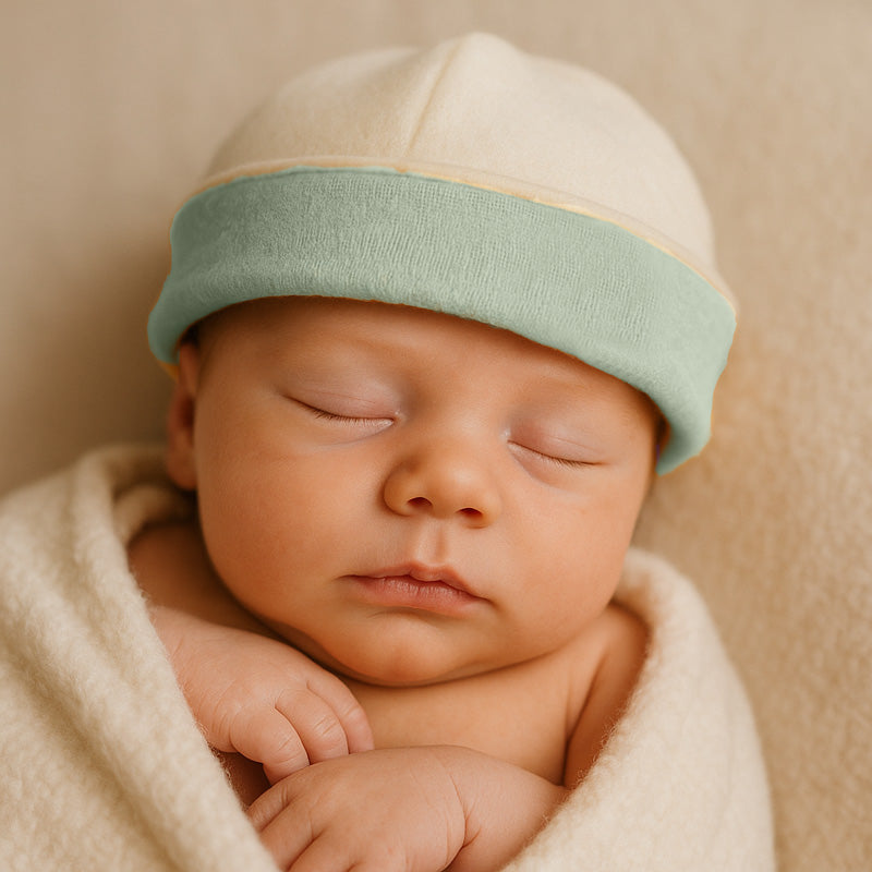 bonnet de naissance coton bio madeinfrance