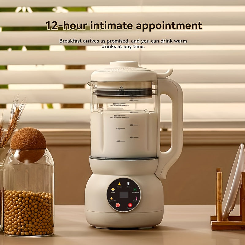 Automatic Nut Milk Maker with Rotating Cleaning Brush-3