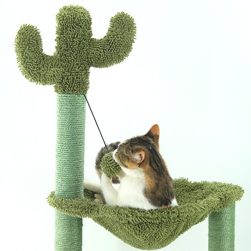 Sleek Sisal Cat Tree With Cozy Hammock - Ultimate Cat Climbing Frame-5