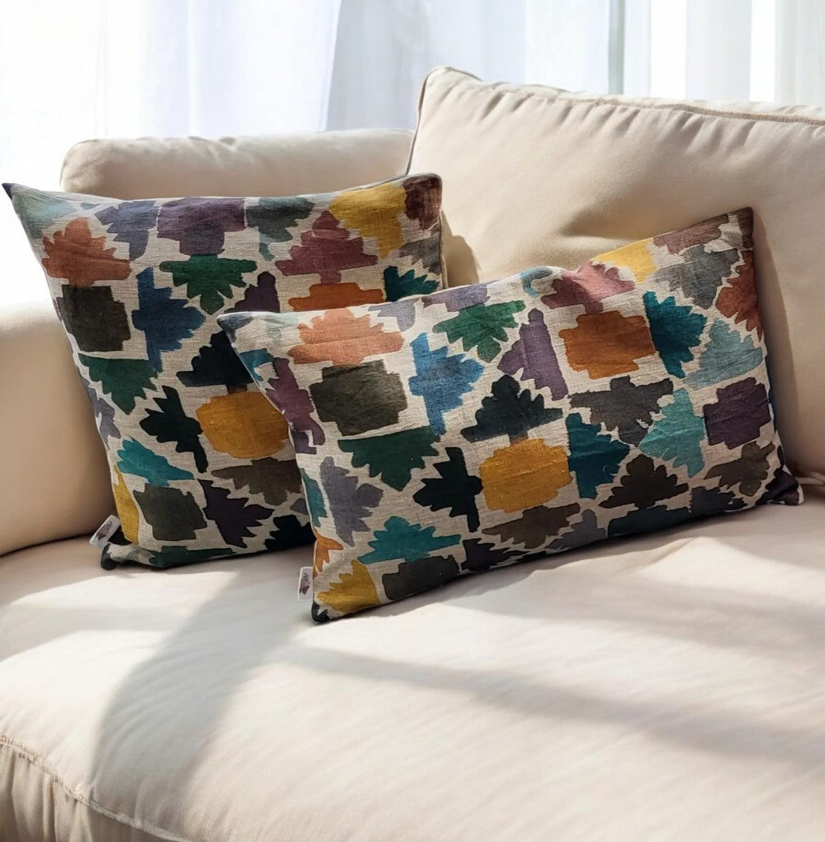 Minimal Vivid Linen cushion cover-0