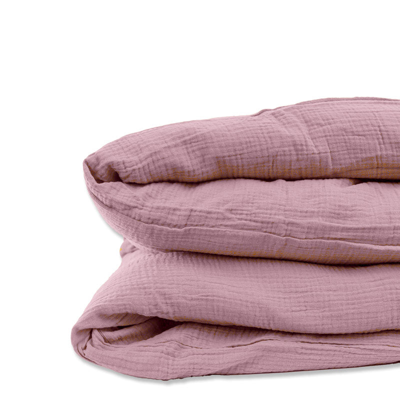 housse de couette en coton bio rose biologique