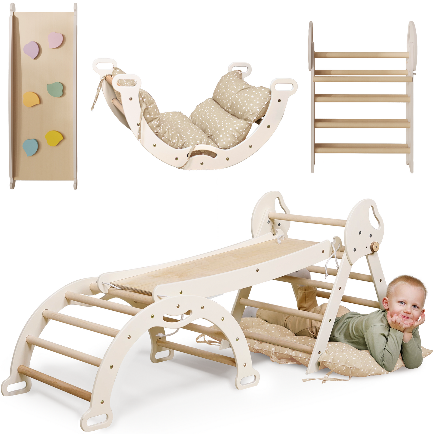 4 in 1 Climbing triangle for babies:-6