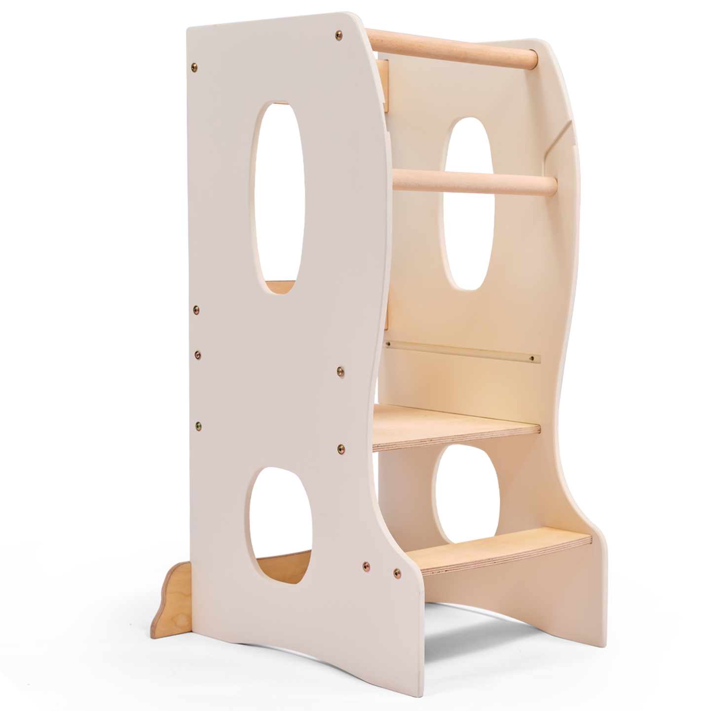 Stable Montessori learning tower Ivory-0