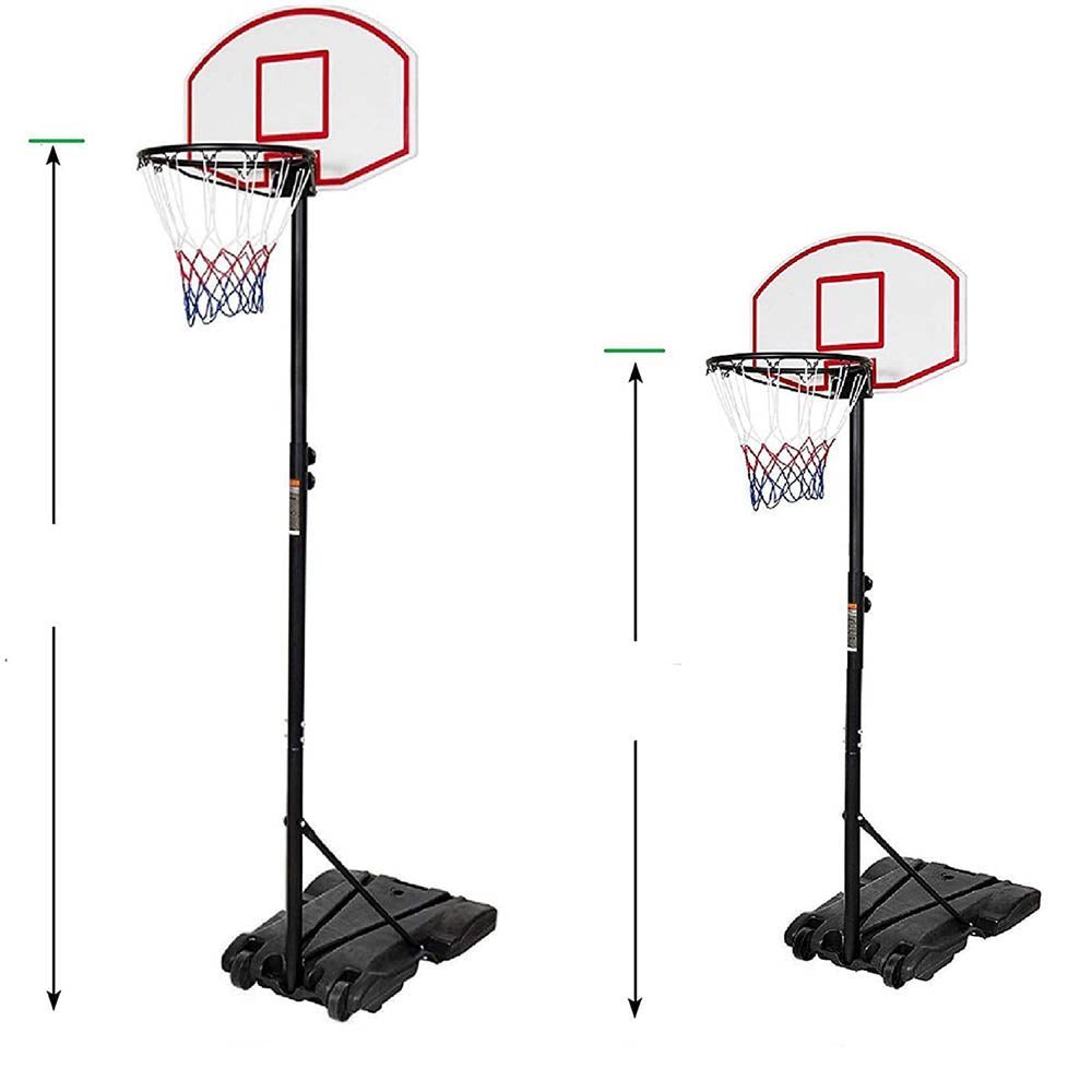 Mobile adjustable basketball backboard-3
