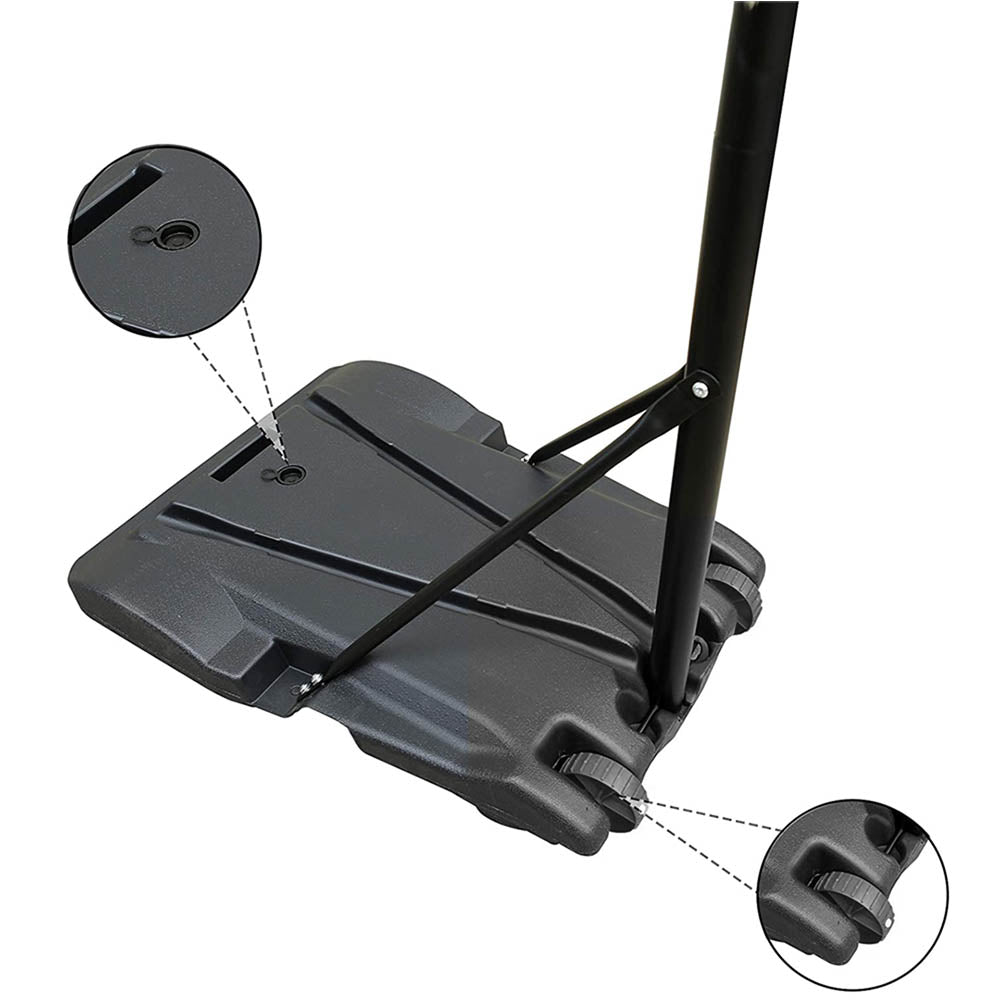 Mobile adjustable basketball backboard-4