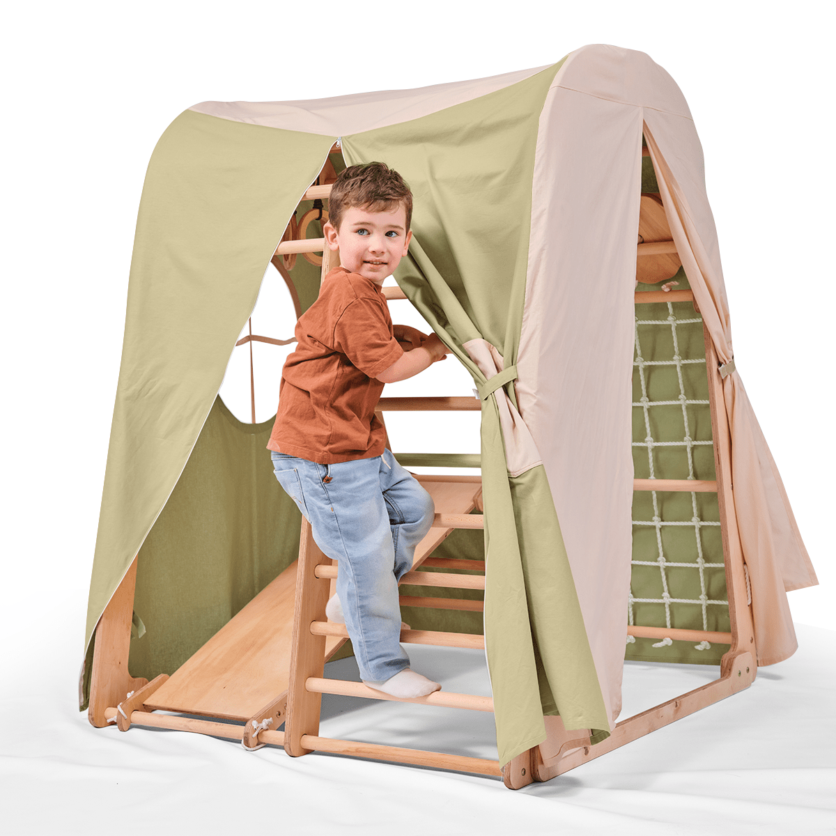 Play tent cover for indoor wooden playground-0
