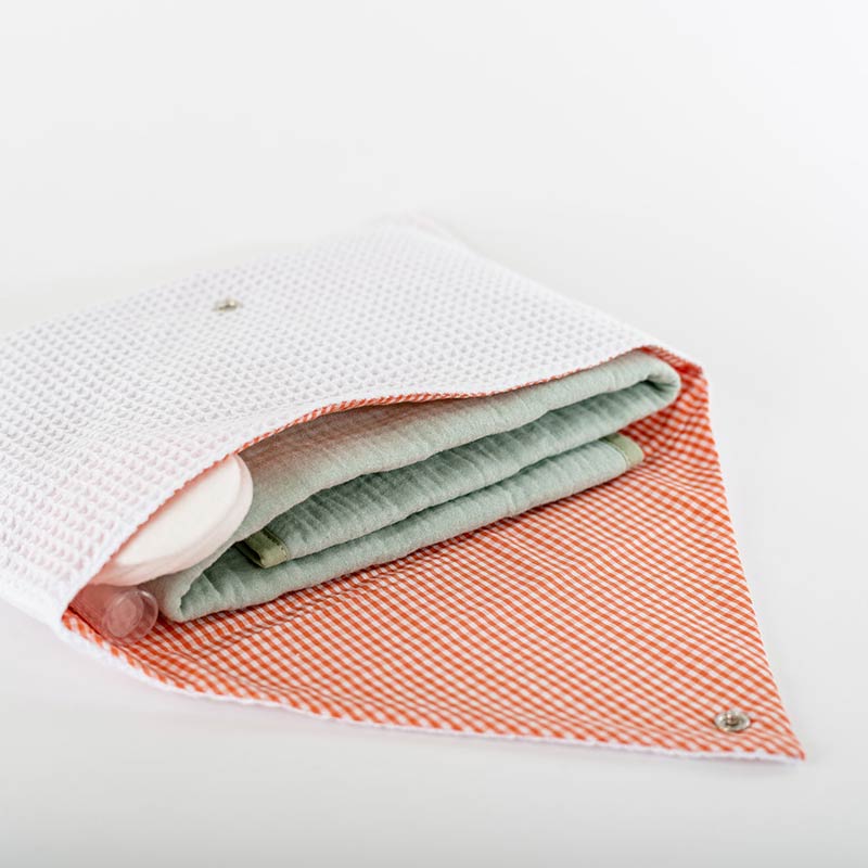 pochette blanc rangement bio bebe