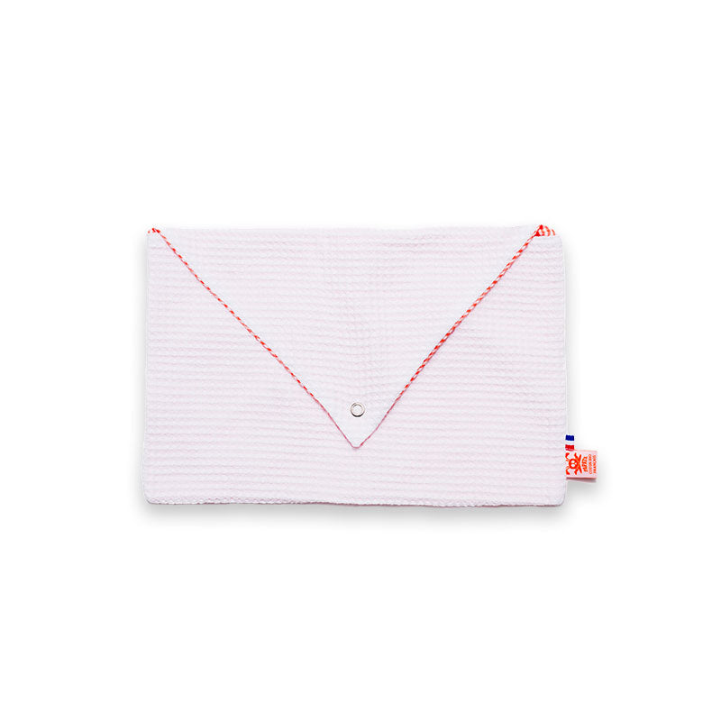 pochette blanche en coton bio papate