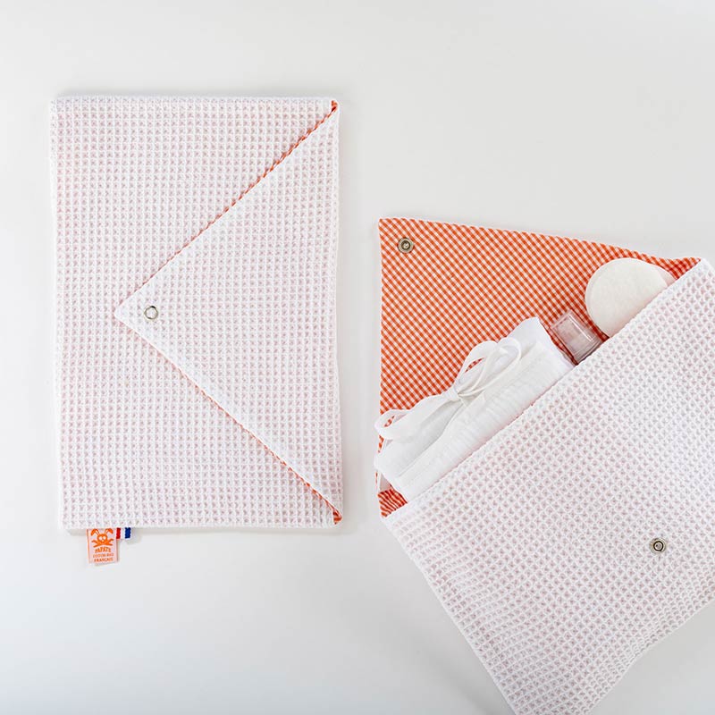 pochette rangement blanc papate made in france