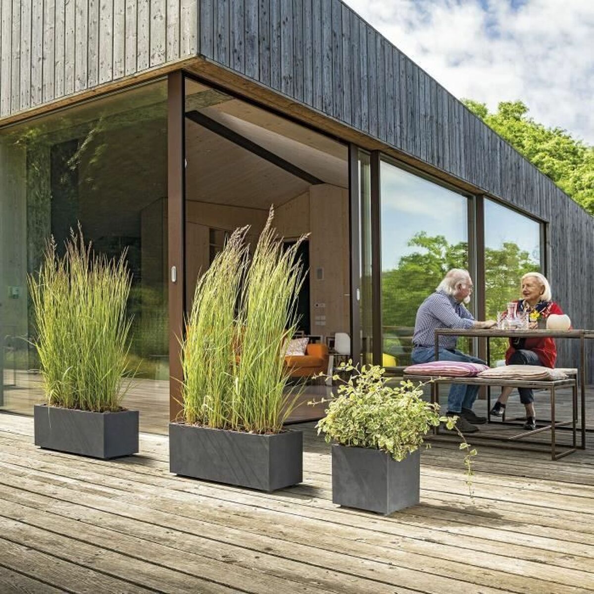 Plant pot Deroma Anthracite-4