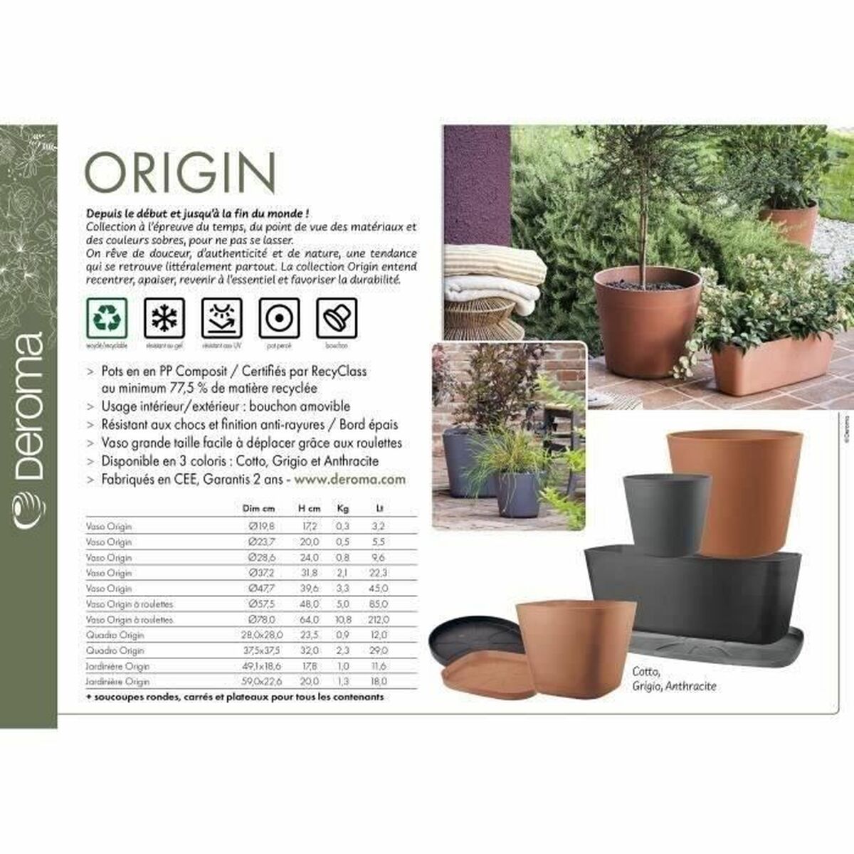 Plant pot Deroma-1