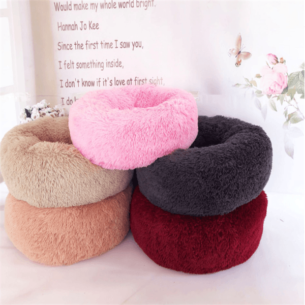 Round Plush Cat Mattress-1
