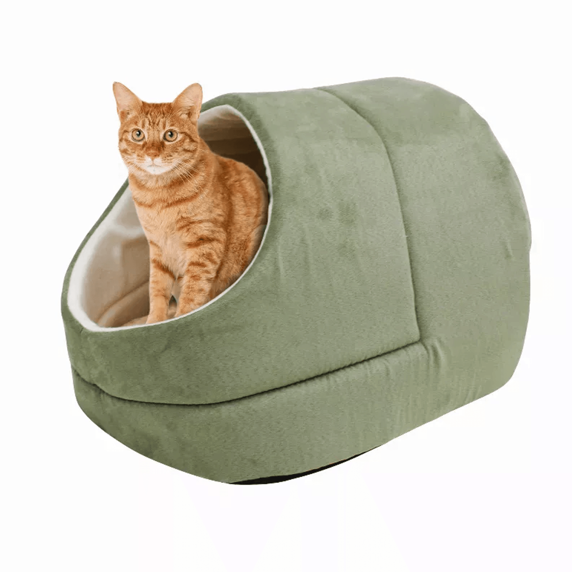 GOOPAWS Ultra-Warm Faux Suede Cat Cave and Pet Bed-0