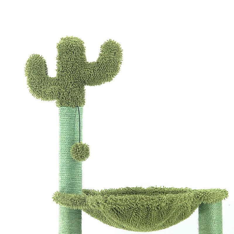 Sleek Sisal Cat Tree With Cozy Hammock - Ultimate Cat Climbing Frame-1
