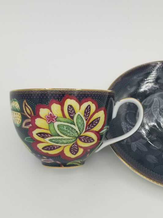 Bloom Peacock – Cappuccino Set (Cup and Saucer)-0