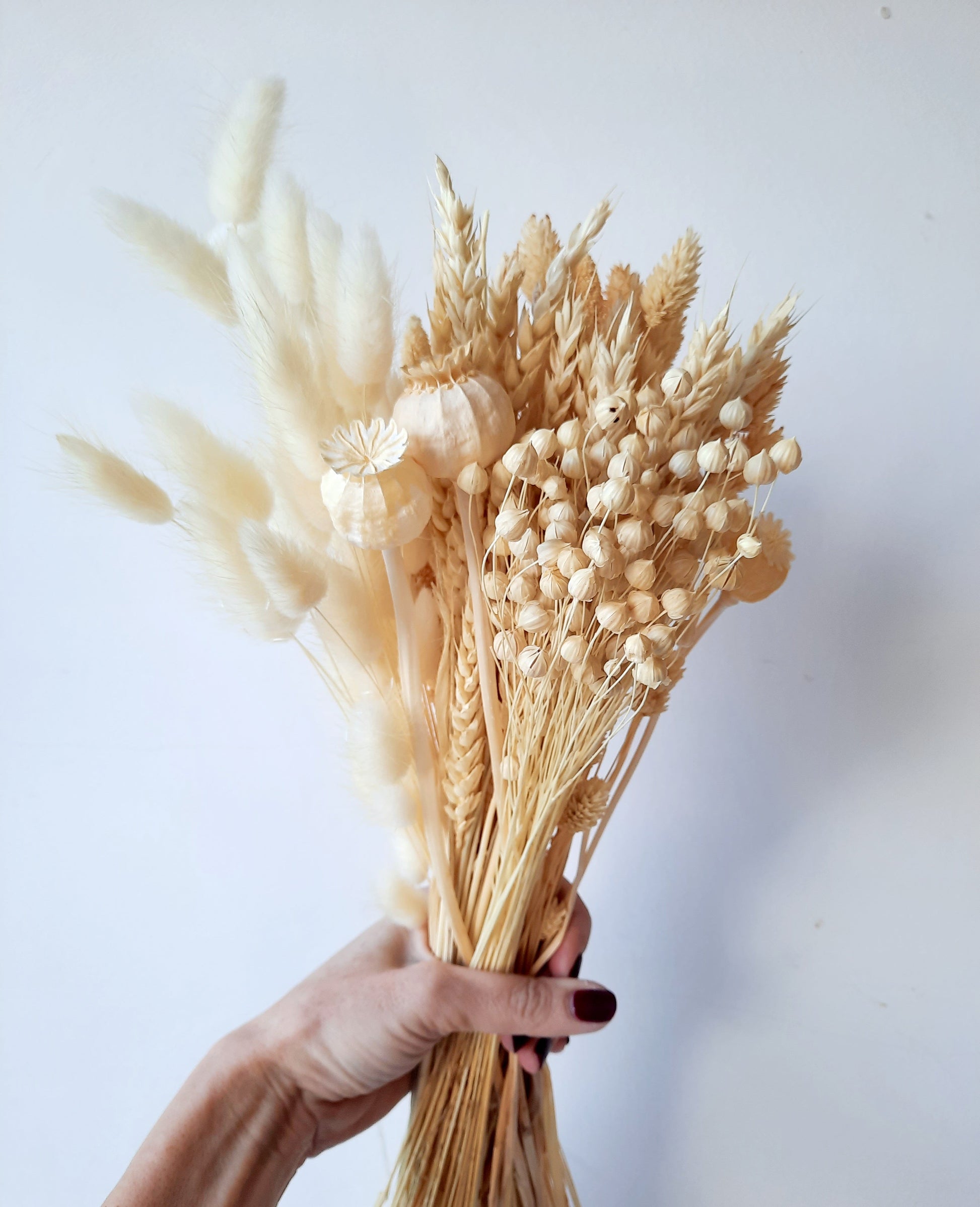 DIY dried flower box - white-1