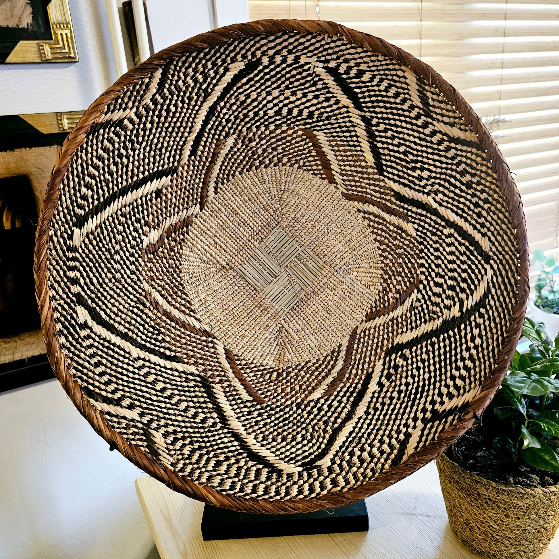 Handmade Wall Baskets | African Zimbabwe Baskets | Boho Wall Decor | C45-7