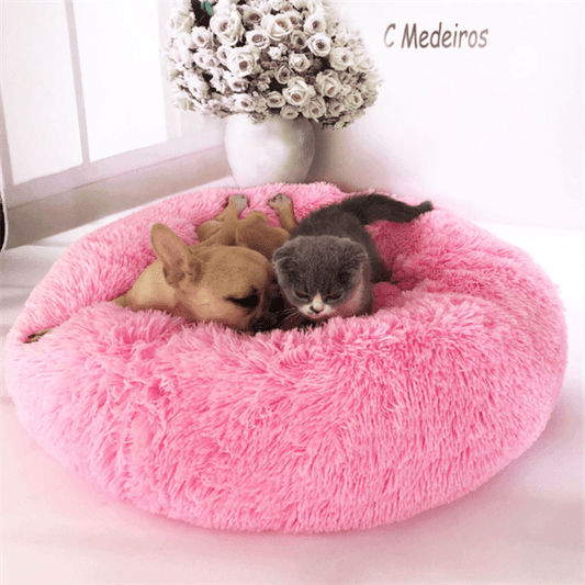 Round Plush Cat Mattress-0