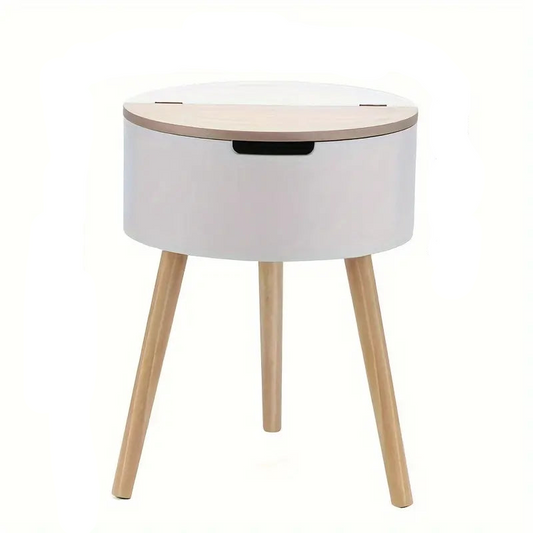 Floor Standing Organizer Lift-Top Storage Side Table-0