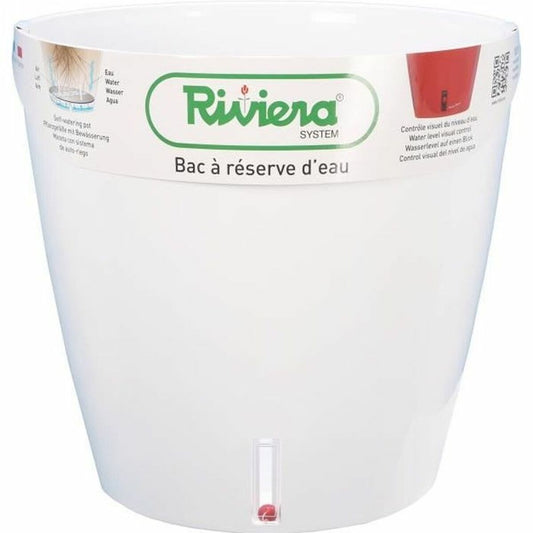 Plant pot Riviera White Circular-0