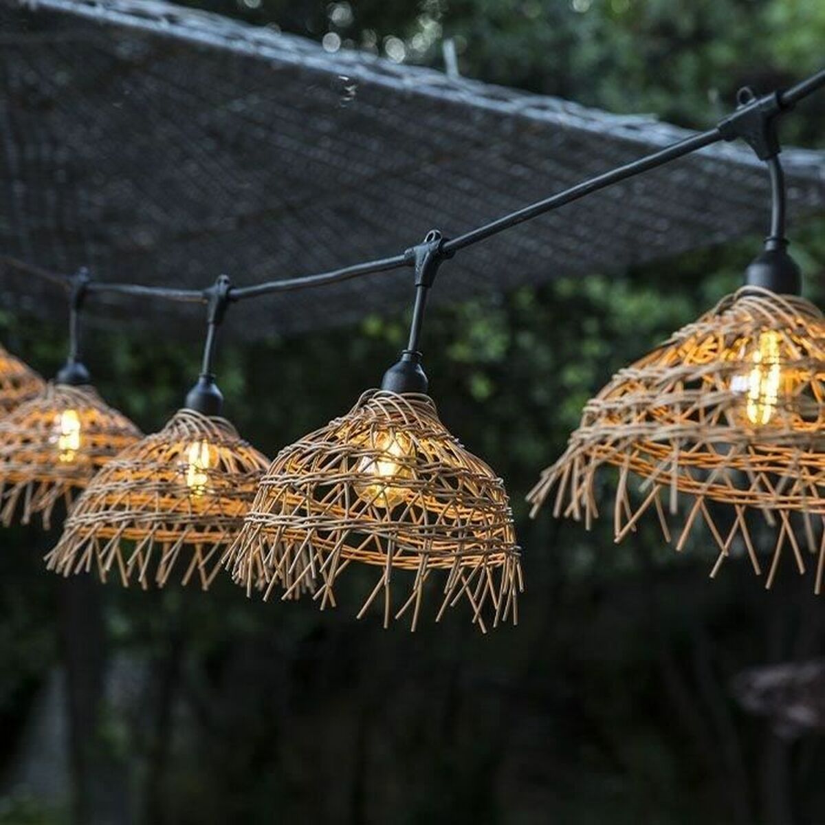 Wreath of LED Lights Lumisky Black-4