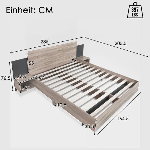 Doppelbett, Holzbett