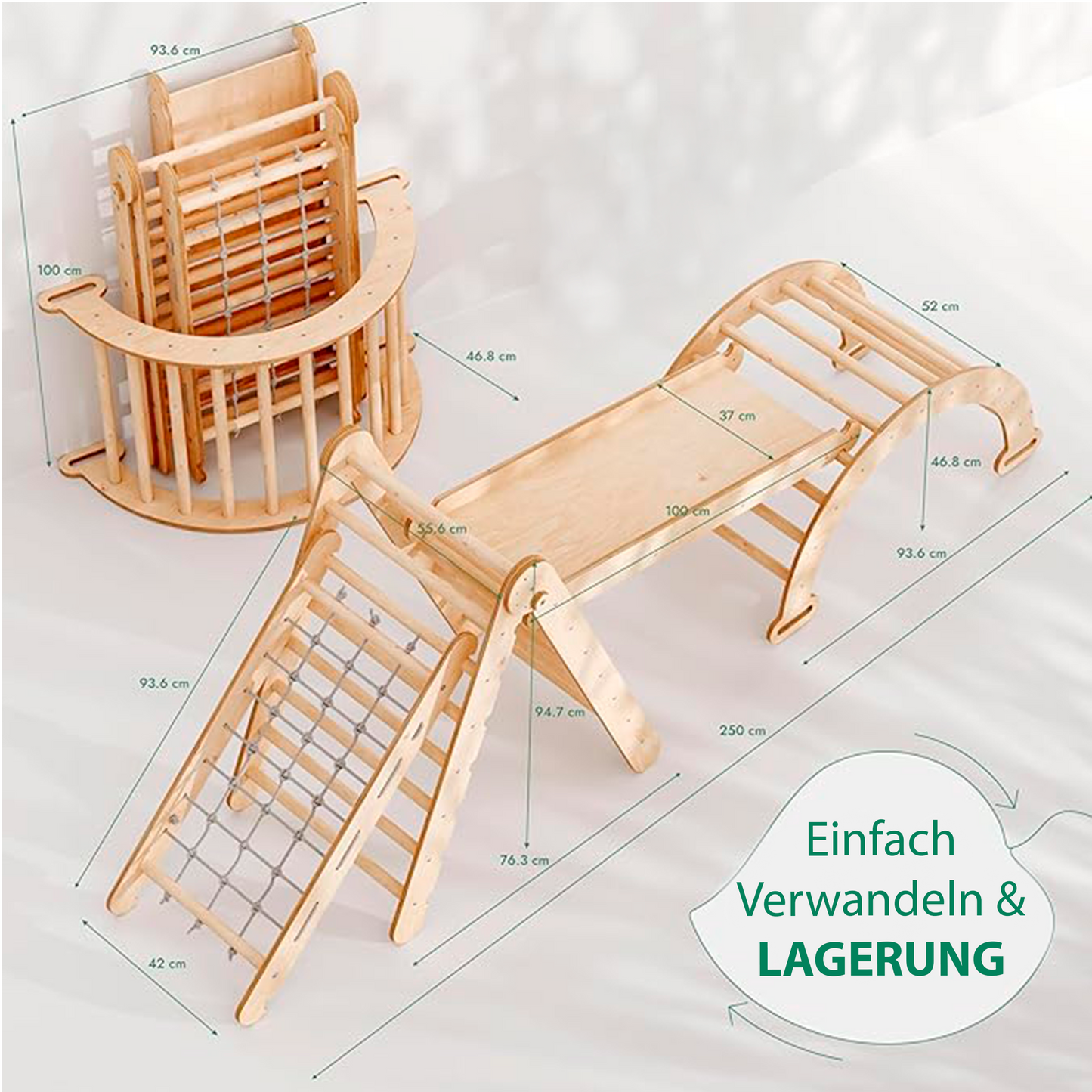 Four-in-one Montessori climbing frame set-1