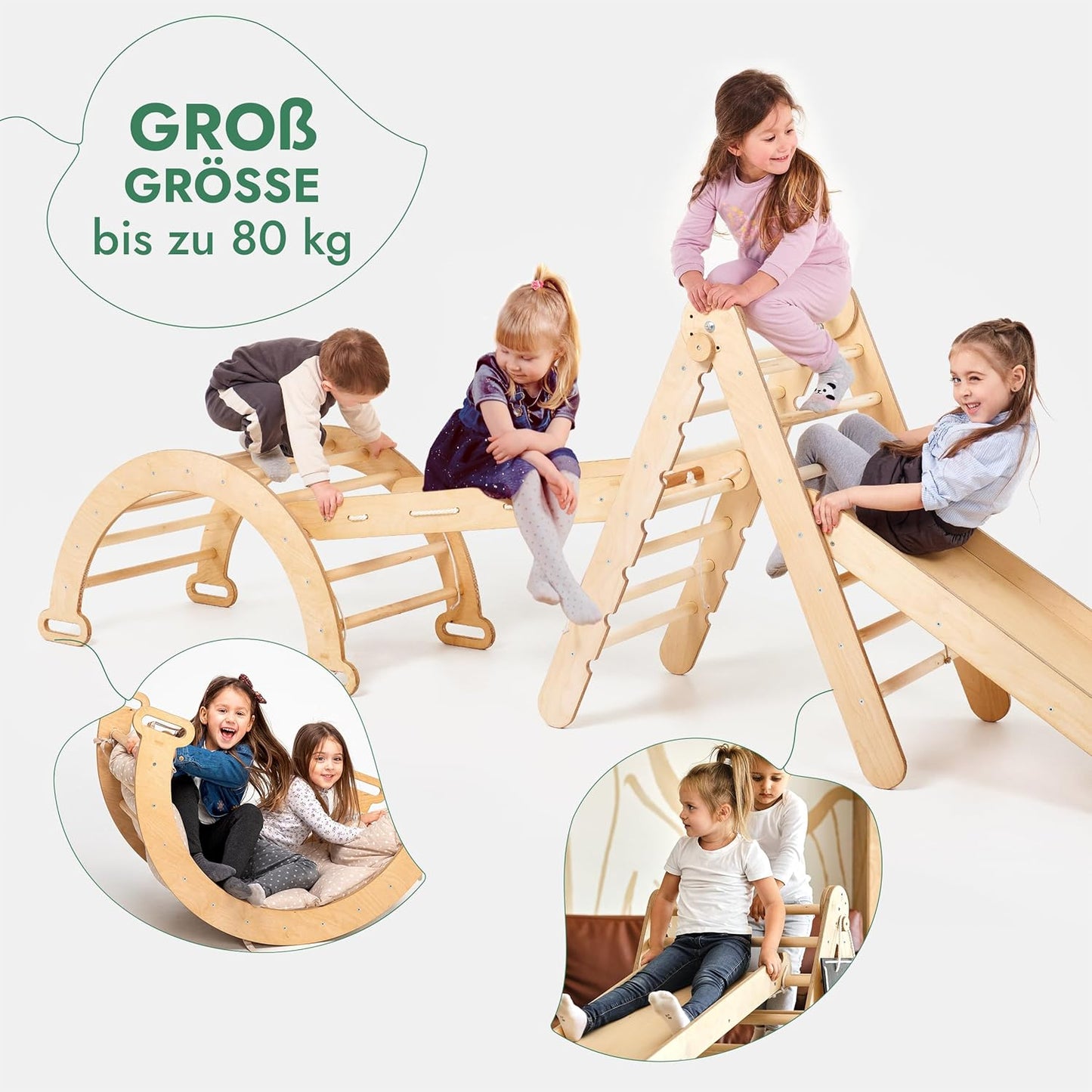 5in1 Montessori Klettergerüst Set – “Gebraucht – Wie neu”-2