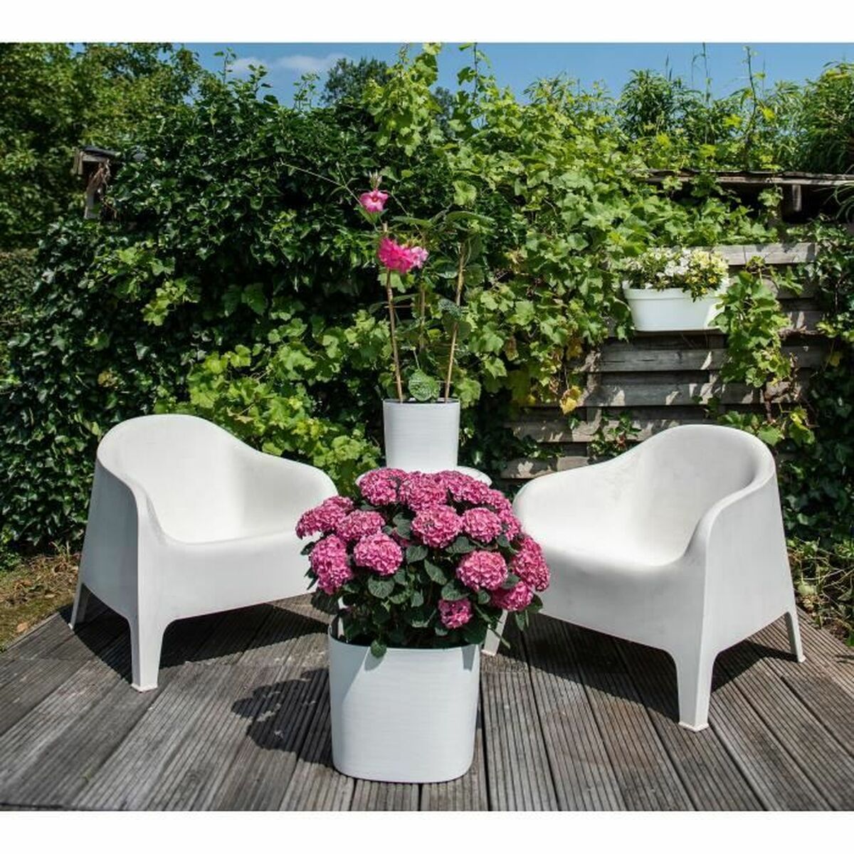 Planter Respect White 30 x 30 cm-1
