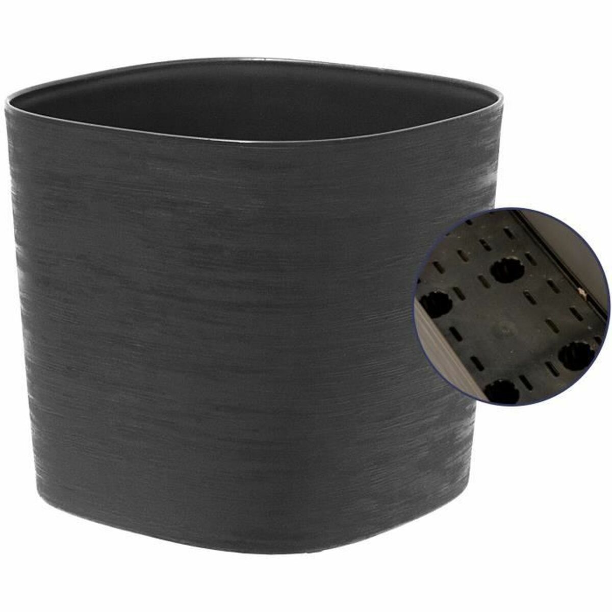 Self-watering flowerpot Black 40 x 40 cm-2